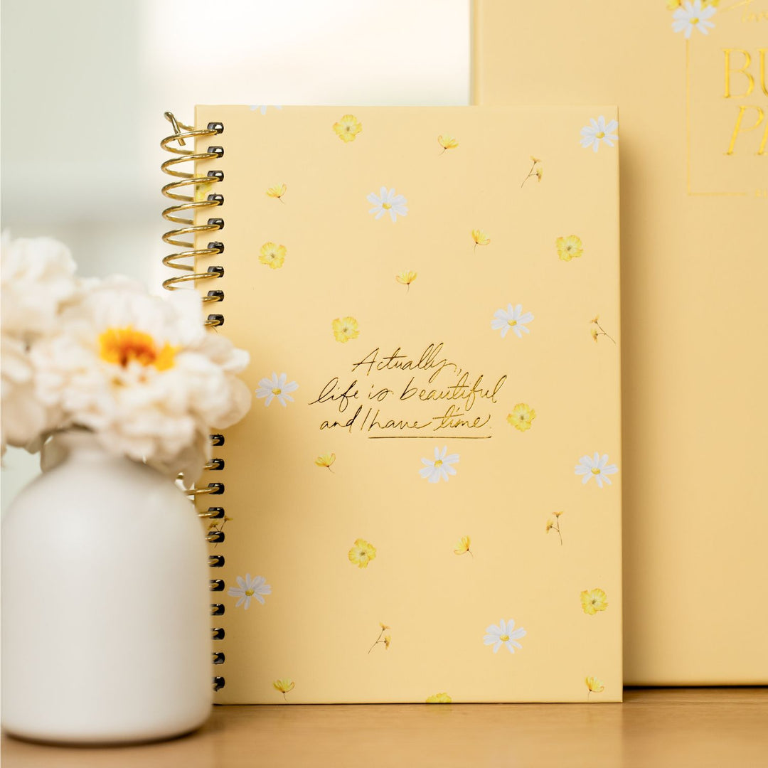 Luxe A5 Notebook - Daisy Yellow