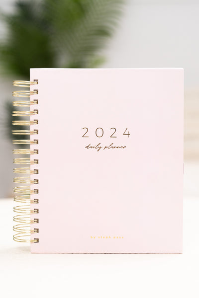 2024 Daily Planner - Blush