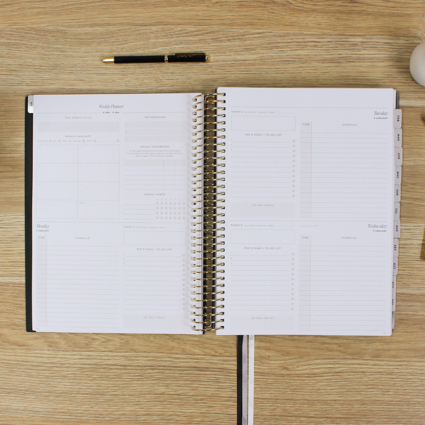 2026 Business Planner - Black