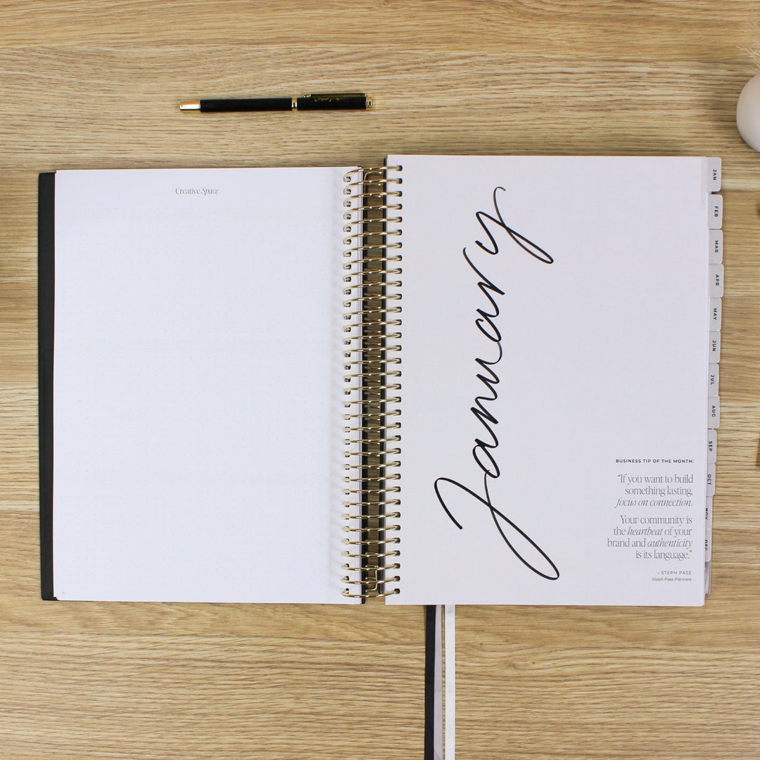 2026 Business Planner - Black