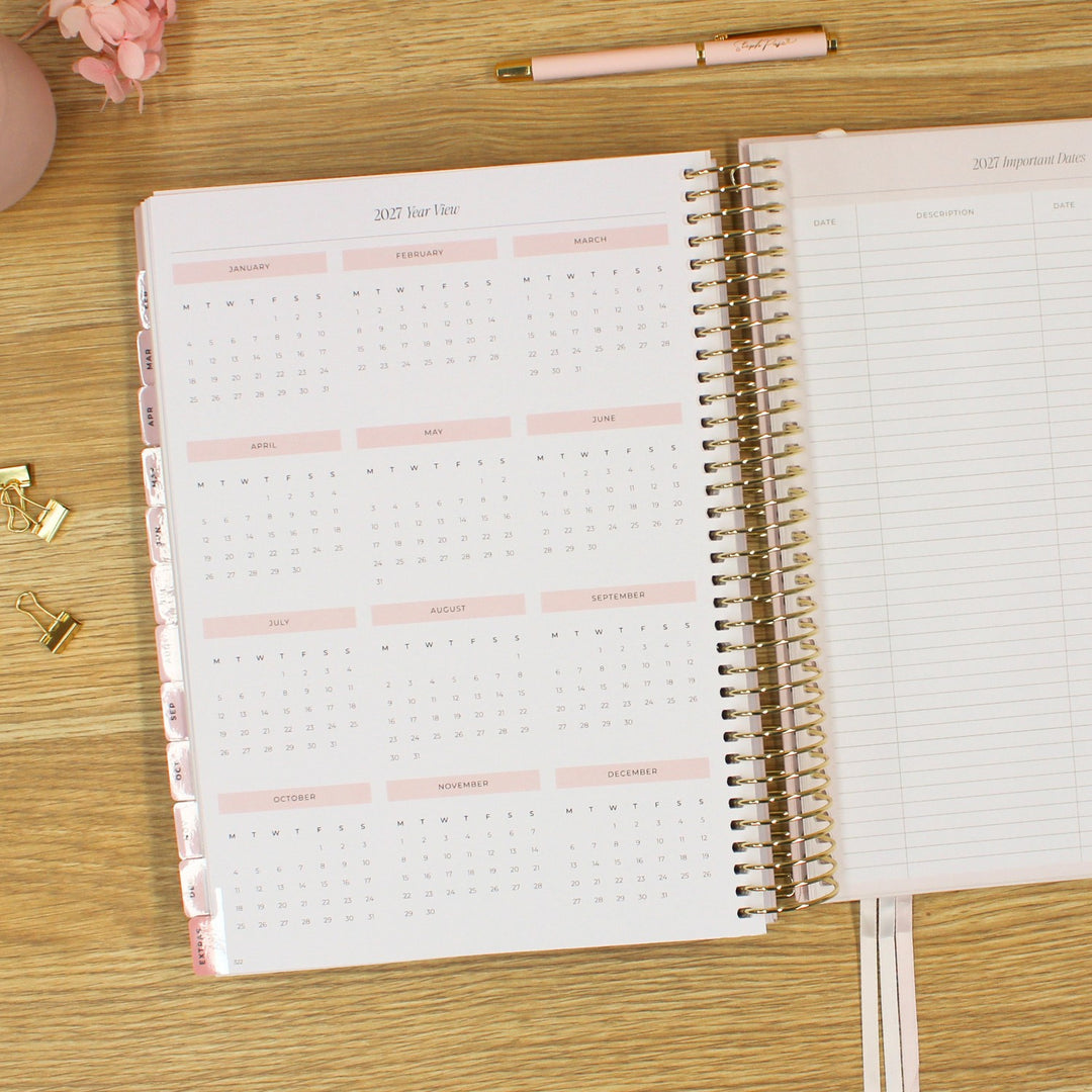 2026 Business Planner - Blush
