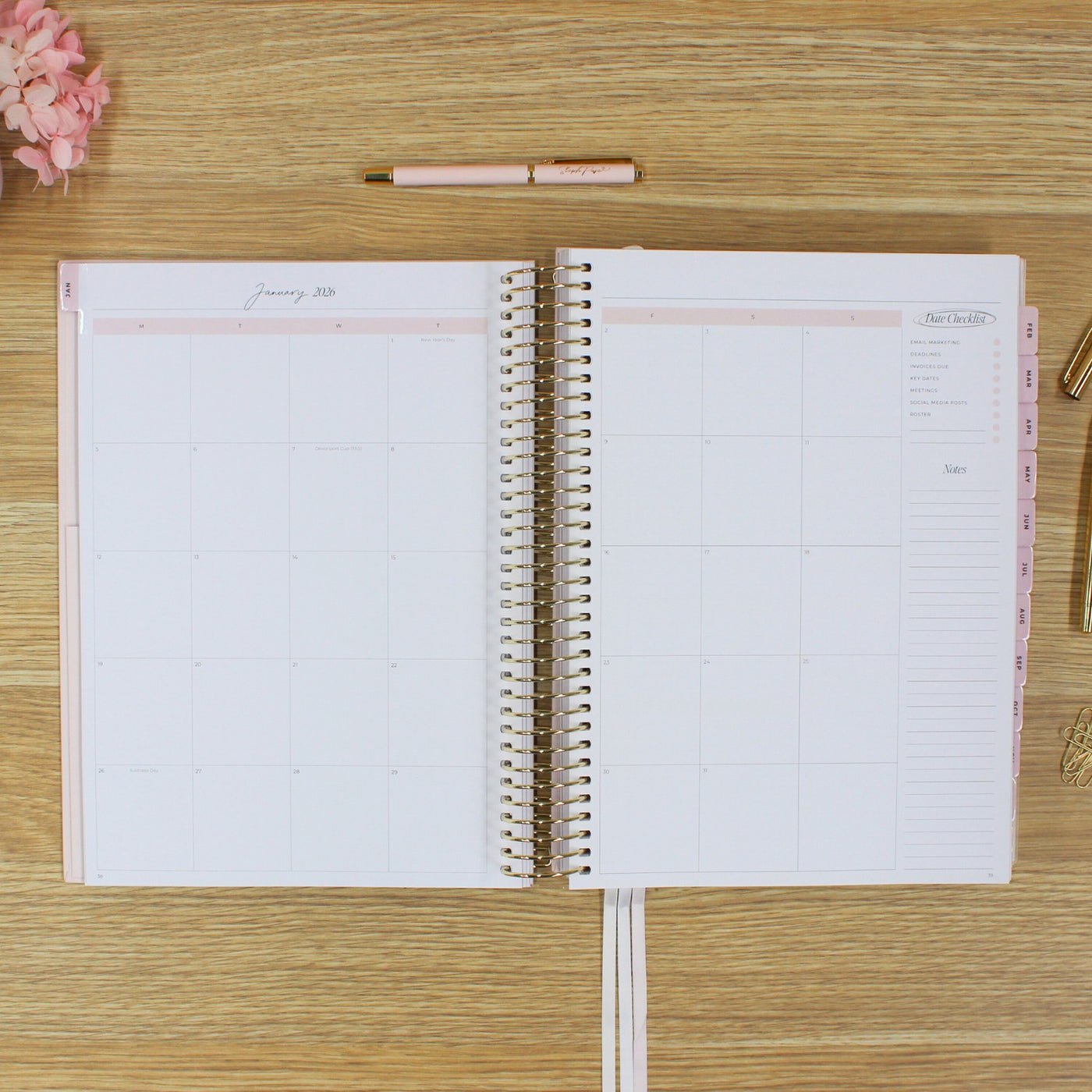 2026 Business Planner - Blush
