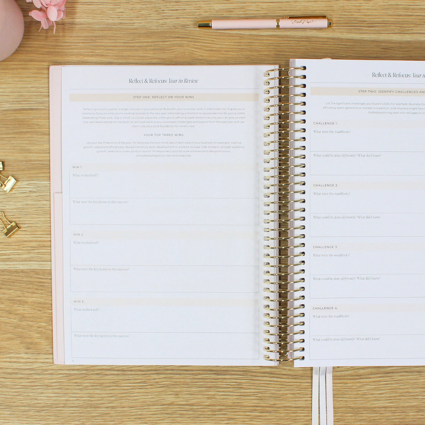 2026 Business Planner - Blush