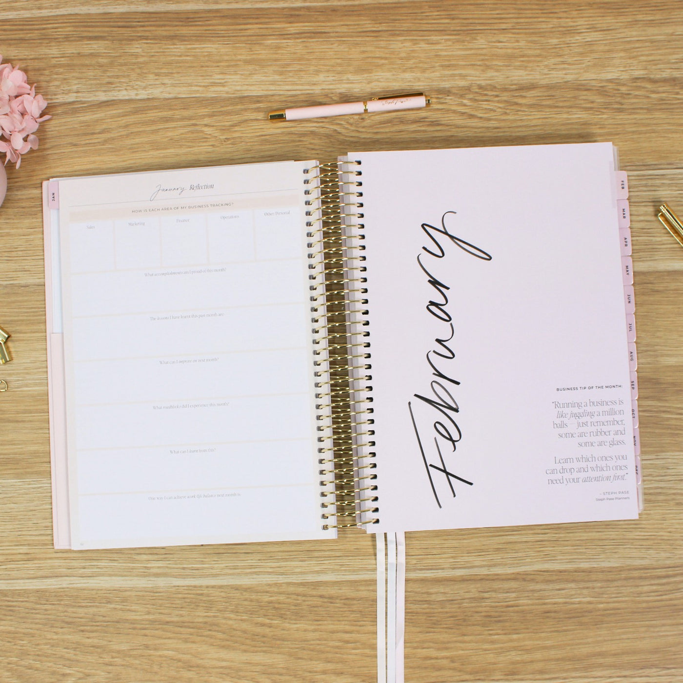 2026 Business Planner - Blush