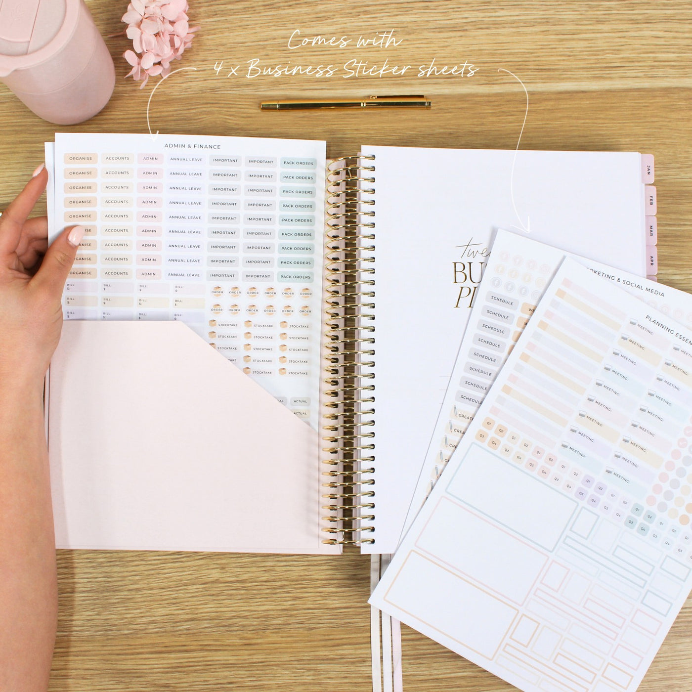2026 Business Planner - Blush