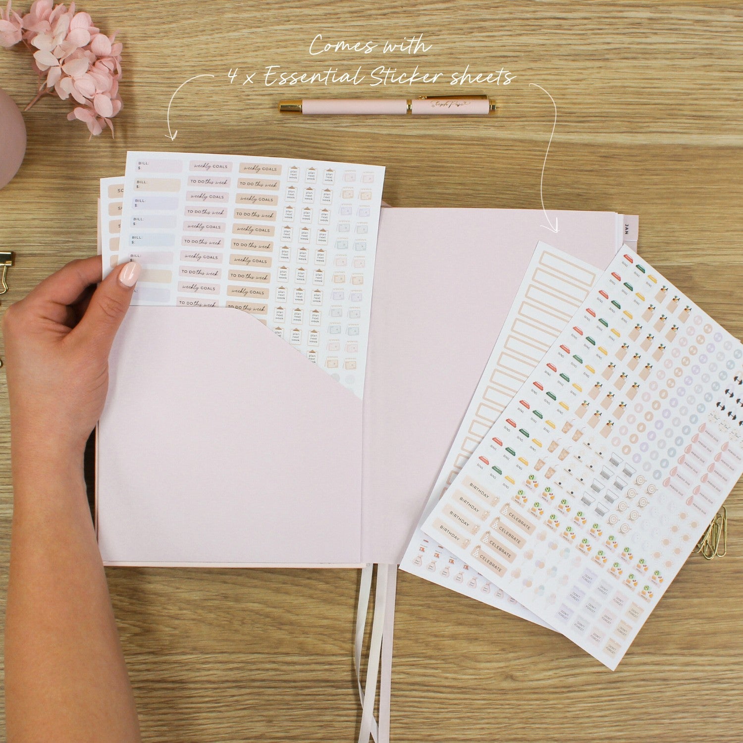 Essential Planner 2026 Essential Planner - Blush – Steph Pase Planners