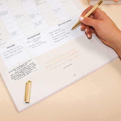 2026 Wall Planner - Blush + Beige