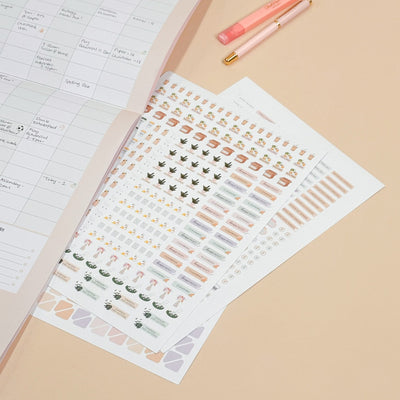 2026 Wall Planner - Blush + Beige