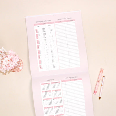2026 Wall Planner - Blush + Beige
