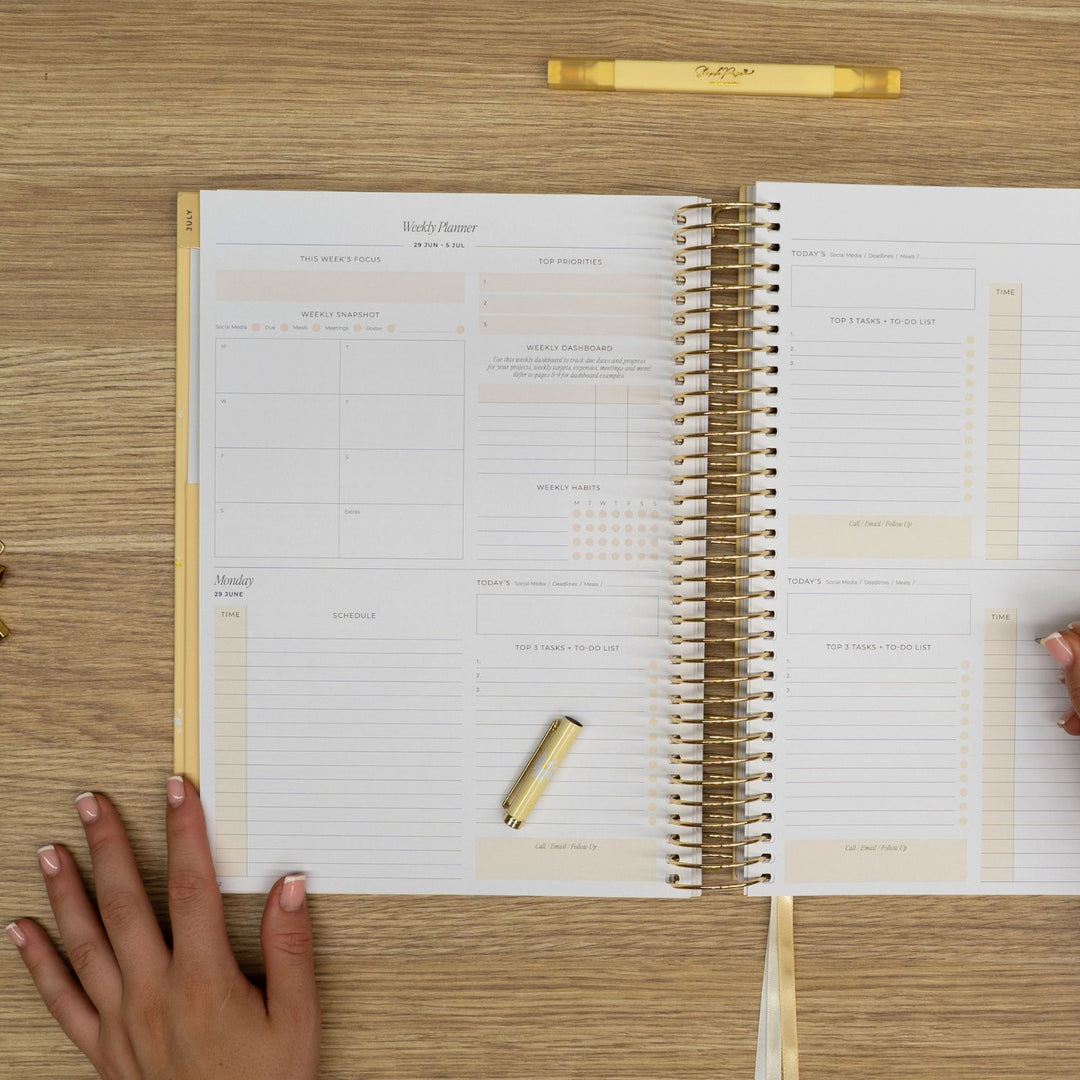 2026/27 Financial Year Business Planner - Daisy Yellow
