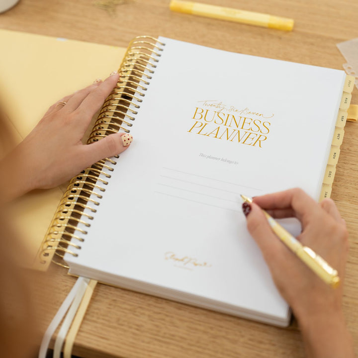 2026/27 Financial Year Business Planner - Daisy Yellow