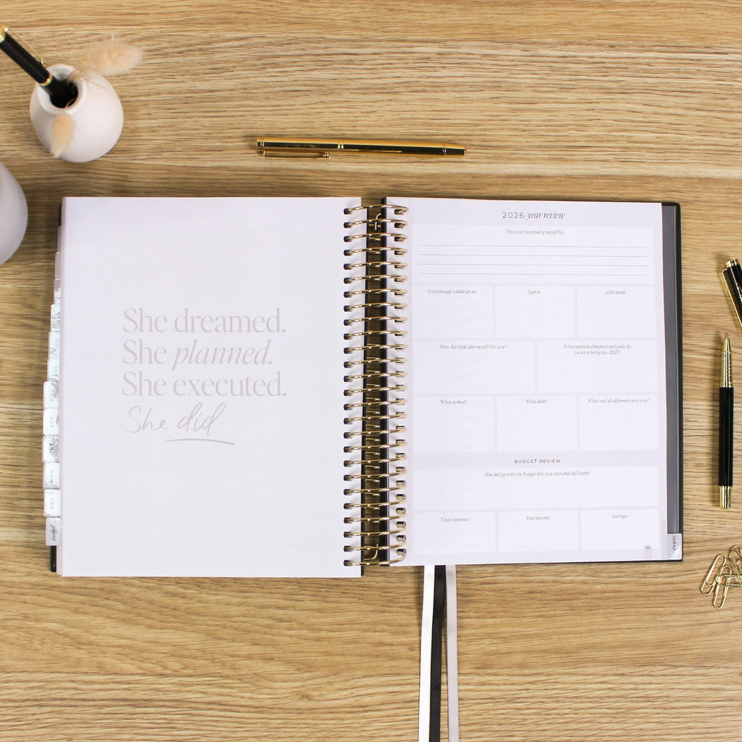 2026 Signature Planner - Black