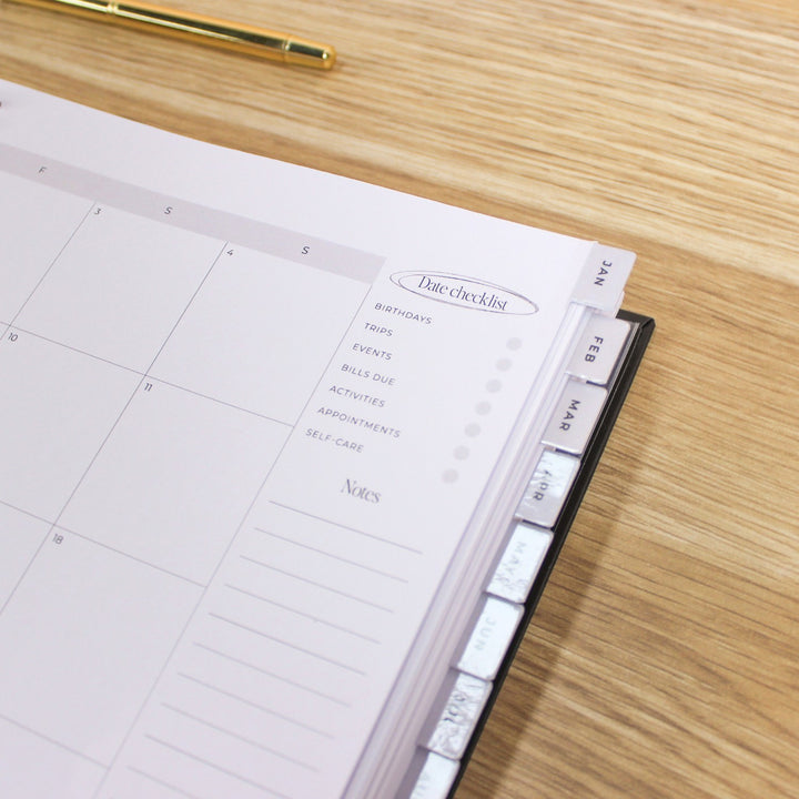 2026 Signature Planner - Black