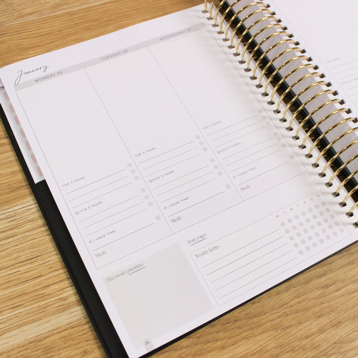 2026 Signature Planner - Black