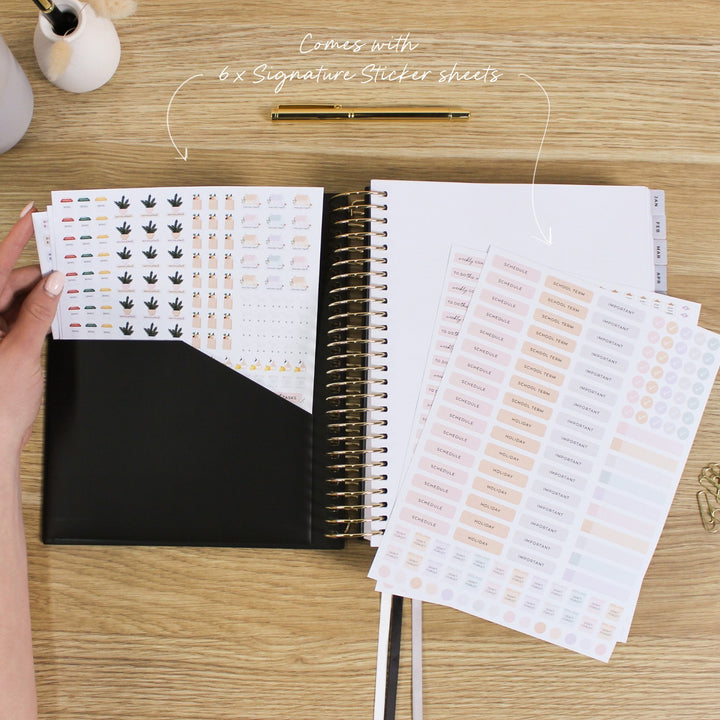 2026 Signature Planner - Black