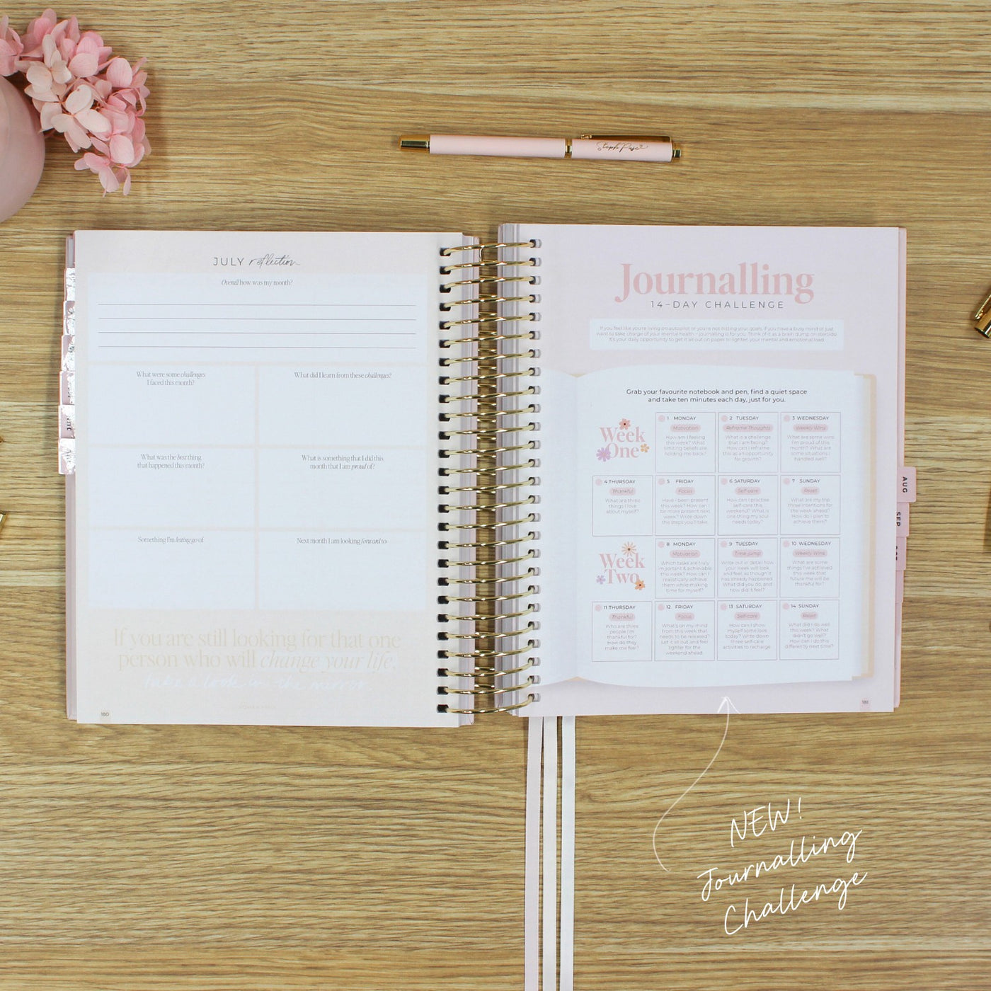 2026 Signature Planner - Blush + Yellow Gold