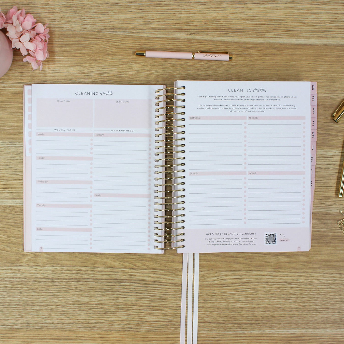 2026 Signature Planner - Blush + Yellow Gold