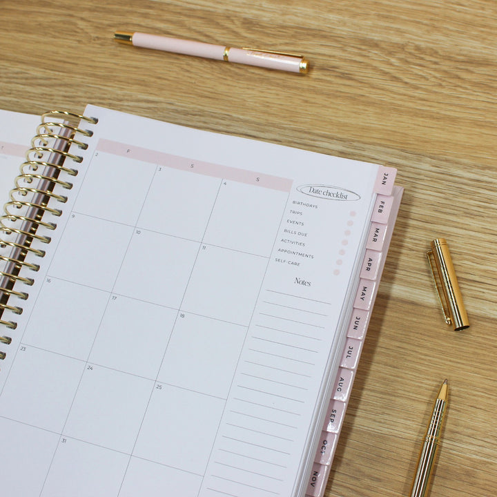 2026 Signature Planner - Blush + Yellow Gold