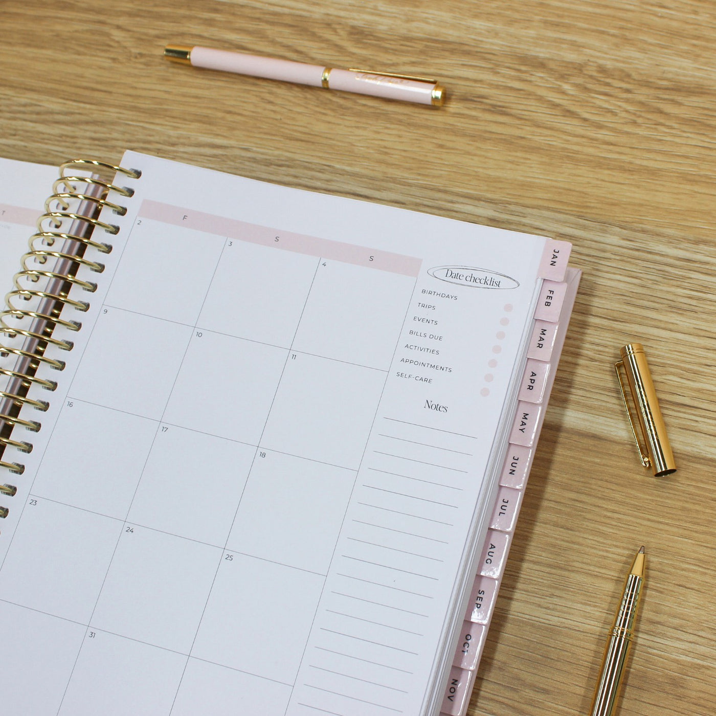 2026 Signature Planner - Blush + Yellow Gold