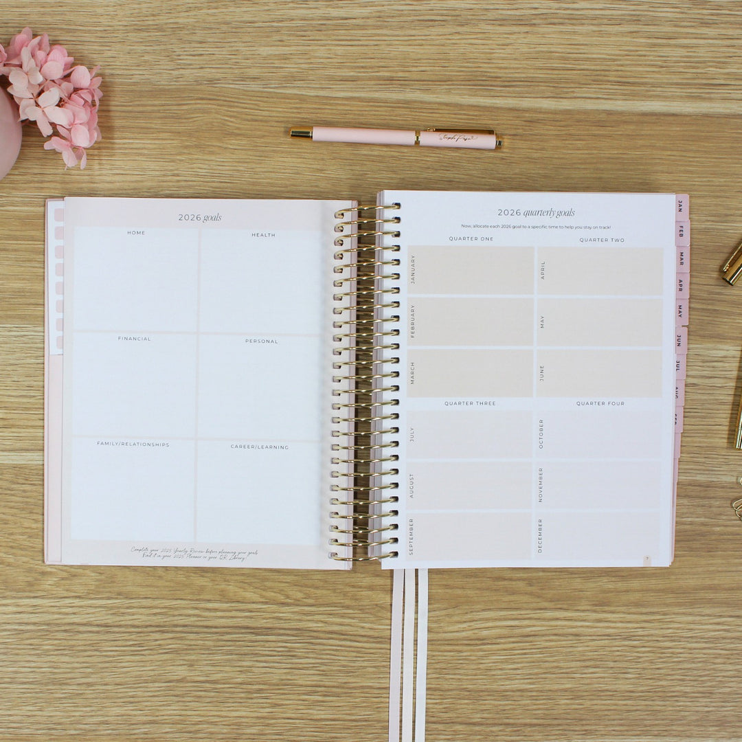 2026 Signature Planner - Blush + Yellow Gold