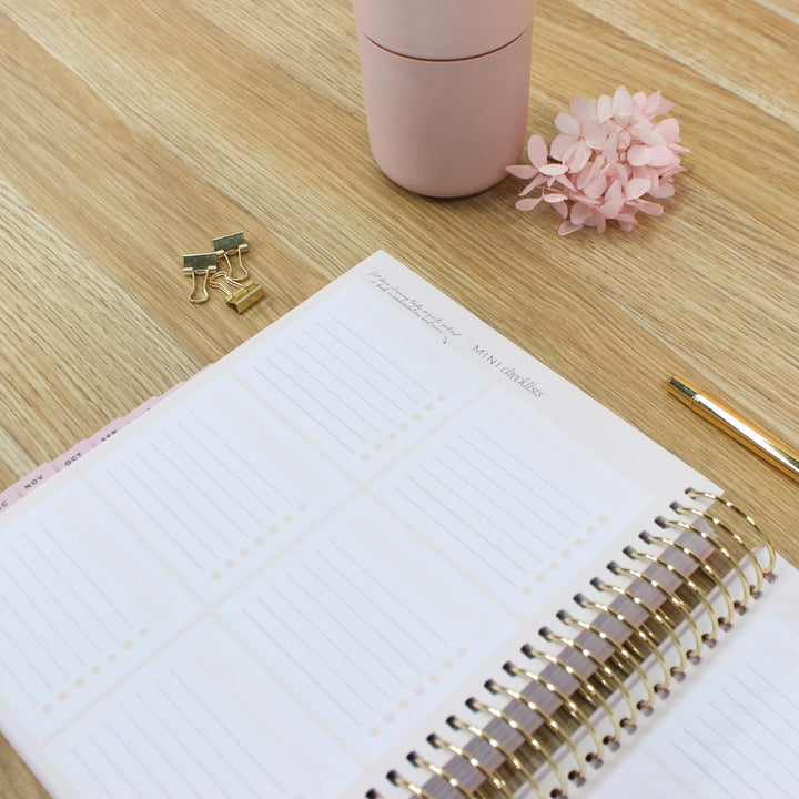 2026 Signature Planner - Blush + Yellow Gold