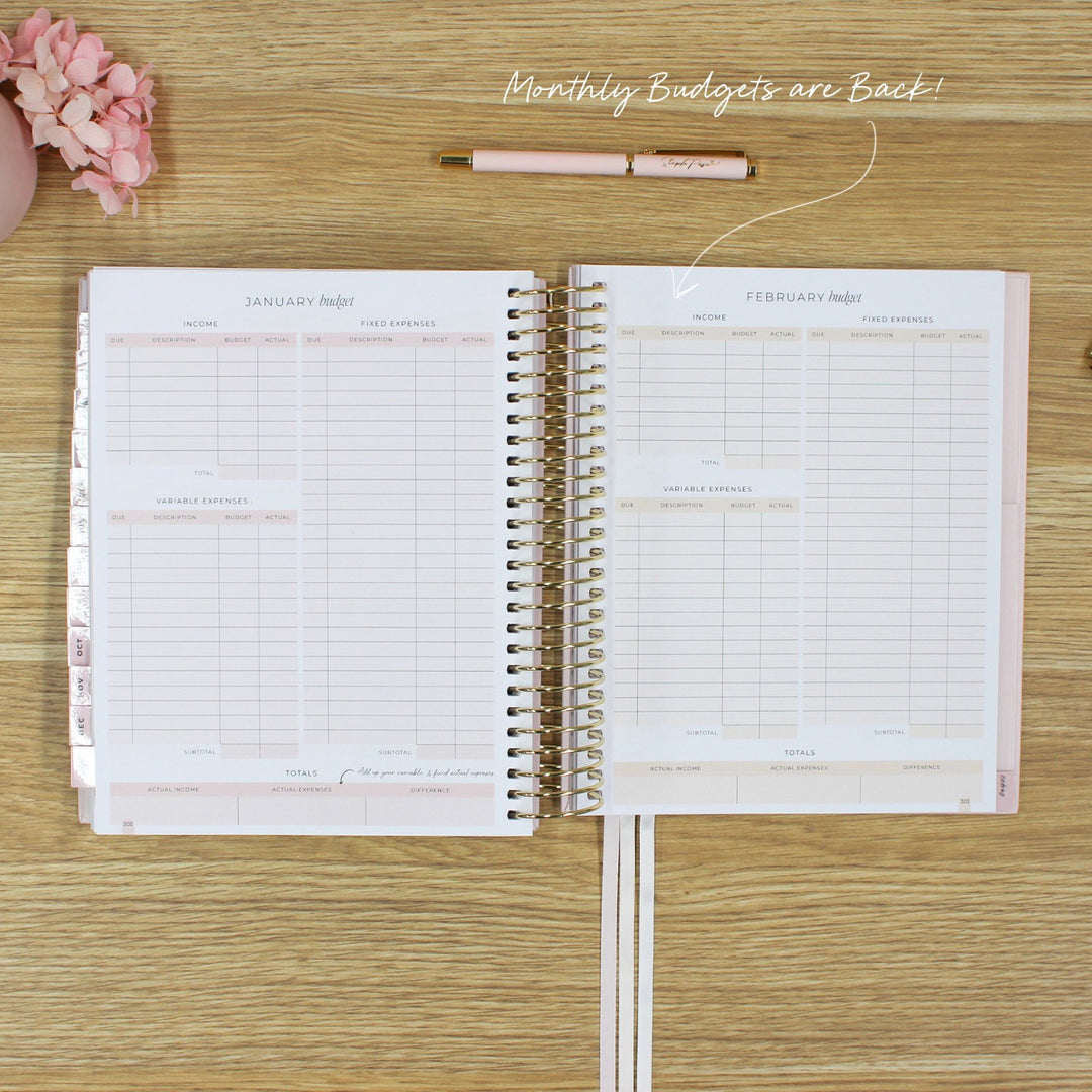 2026 Signature Planner - Blush + Yellow Gold