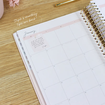 2026 Signature Planner - Blush + Yellow Gold