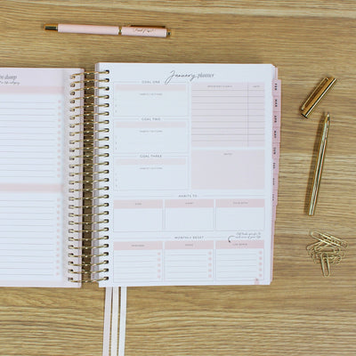 2026 Signature Planner - Blush + Yellow Gold