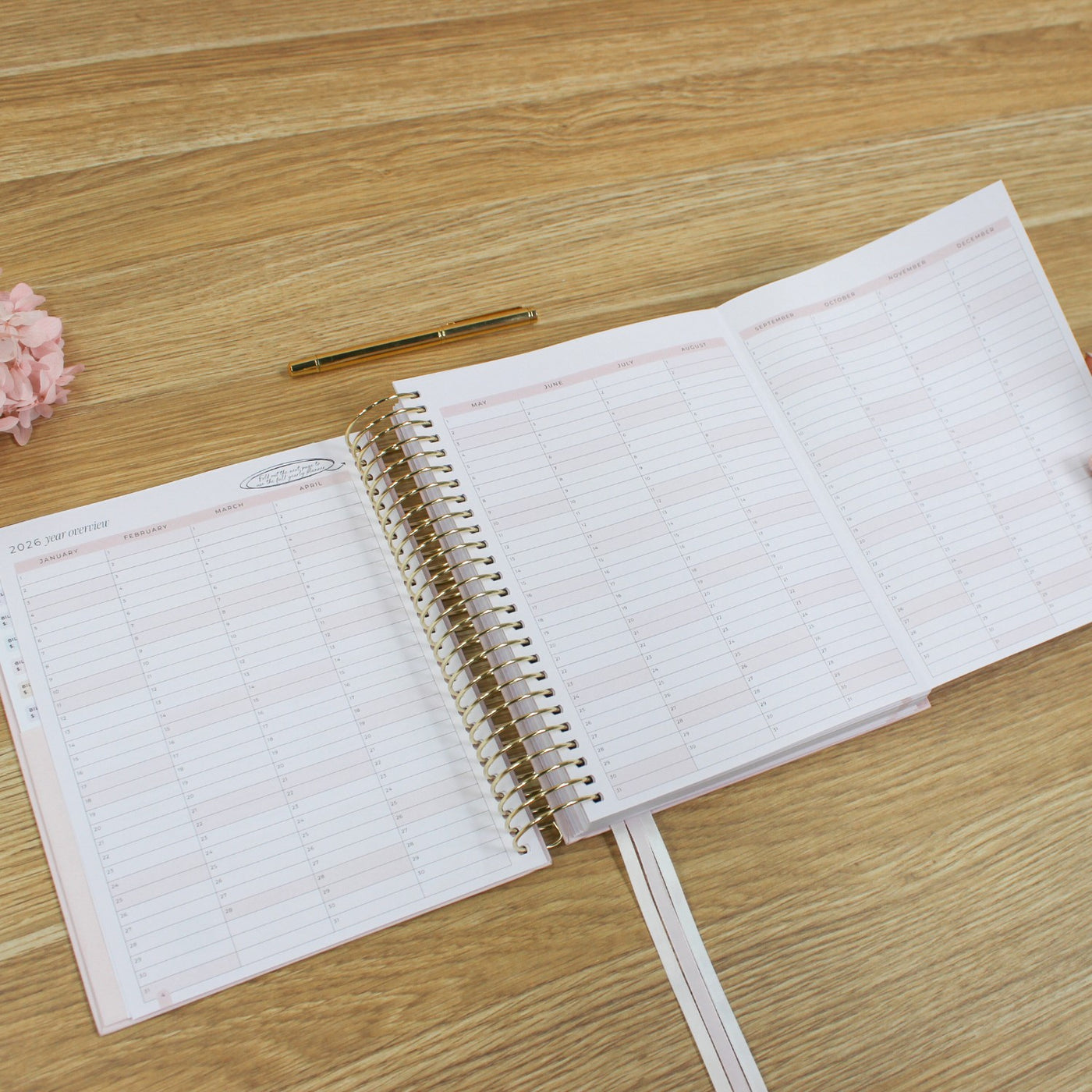 2026 Signature Planner - Blush + Yellow Gold