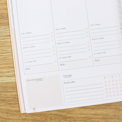 2026 Signature Planner - Blush + Yellow Gold