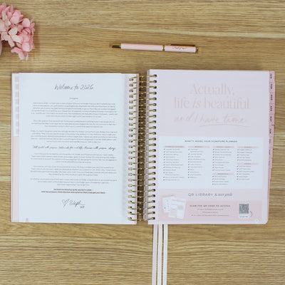2026 Signature Planner - Blush + Yellow Gold