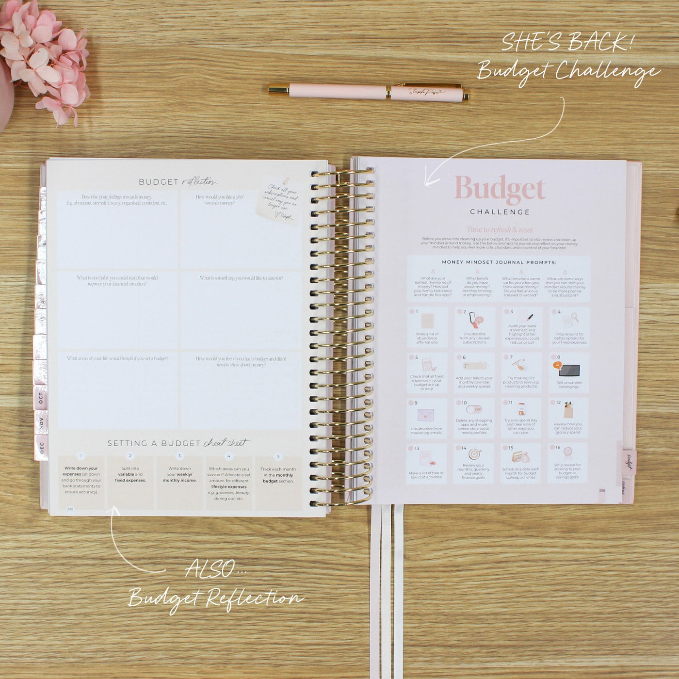 2026 Signature Planner - Blush + Yellow Gold