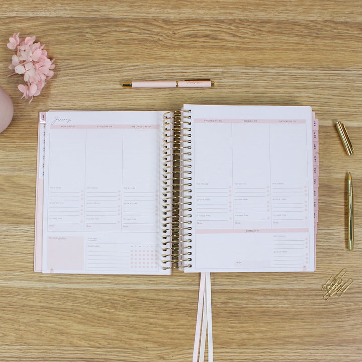 2026 Signature Planner - Blush + Yellow Gold