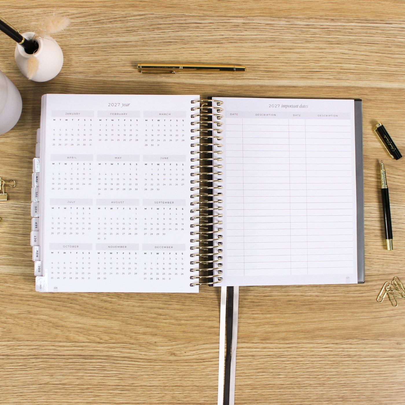 2026 Daily Planner - Black
