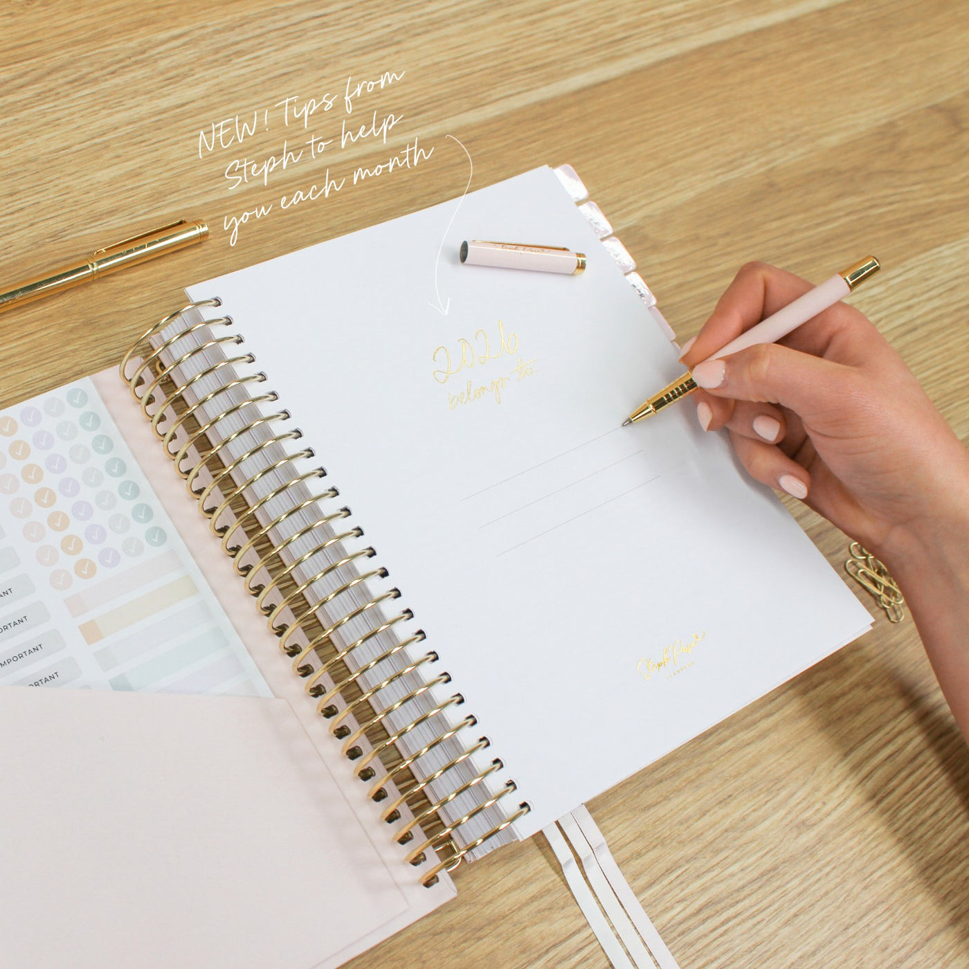 2026 Daily Planner - Blush