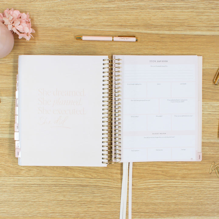2026 Daily Planner - Blush