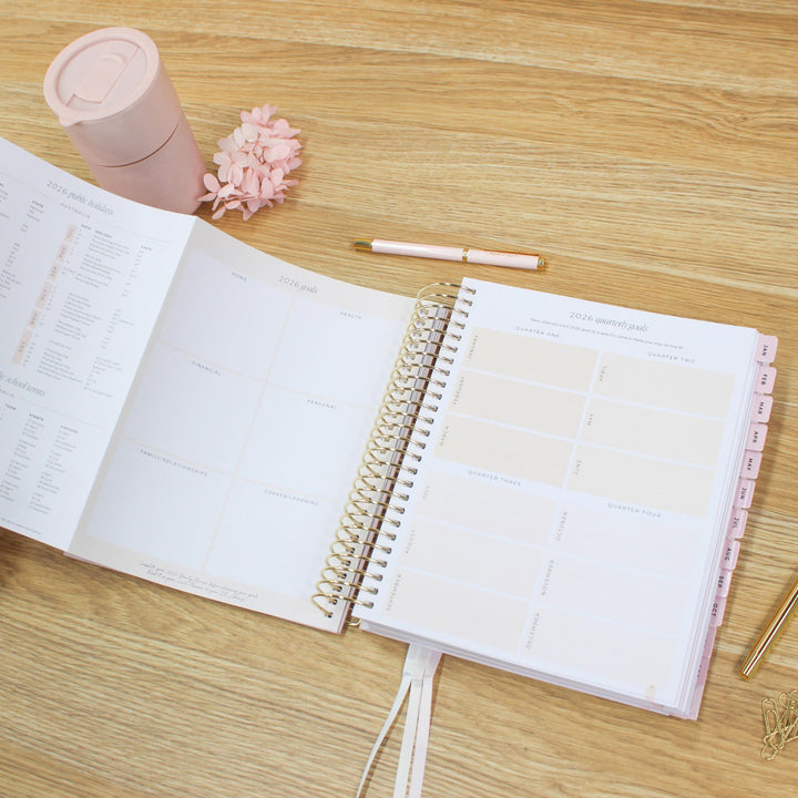 2026 Daily Planner - Blush