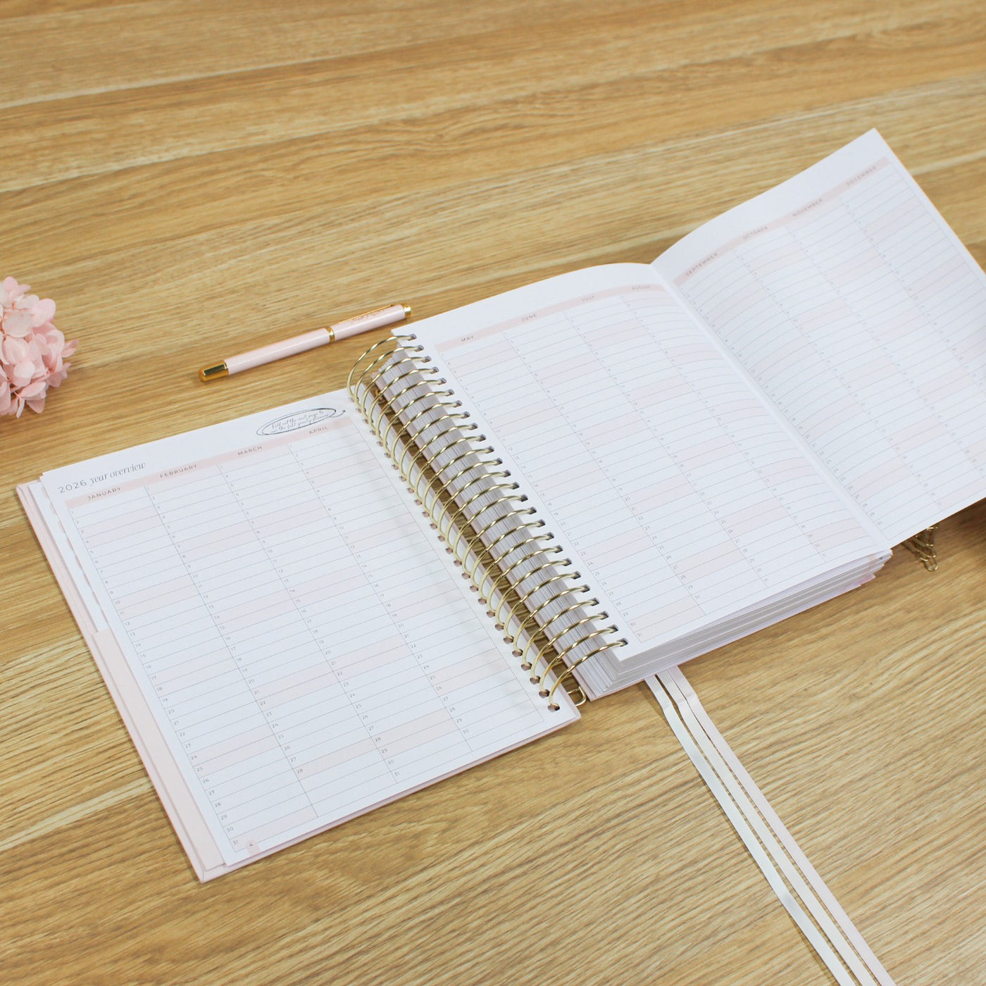 2026 Daily Planner - Blush