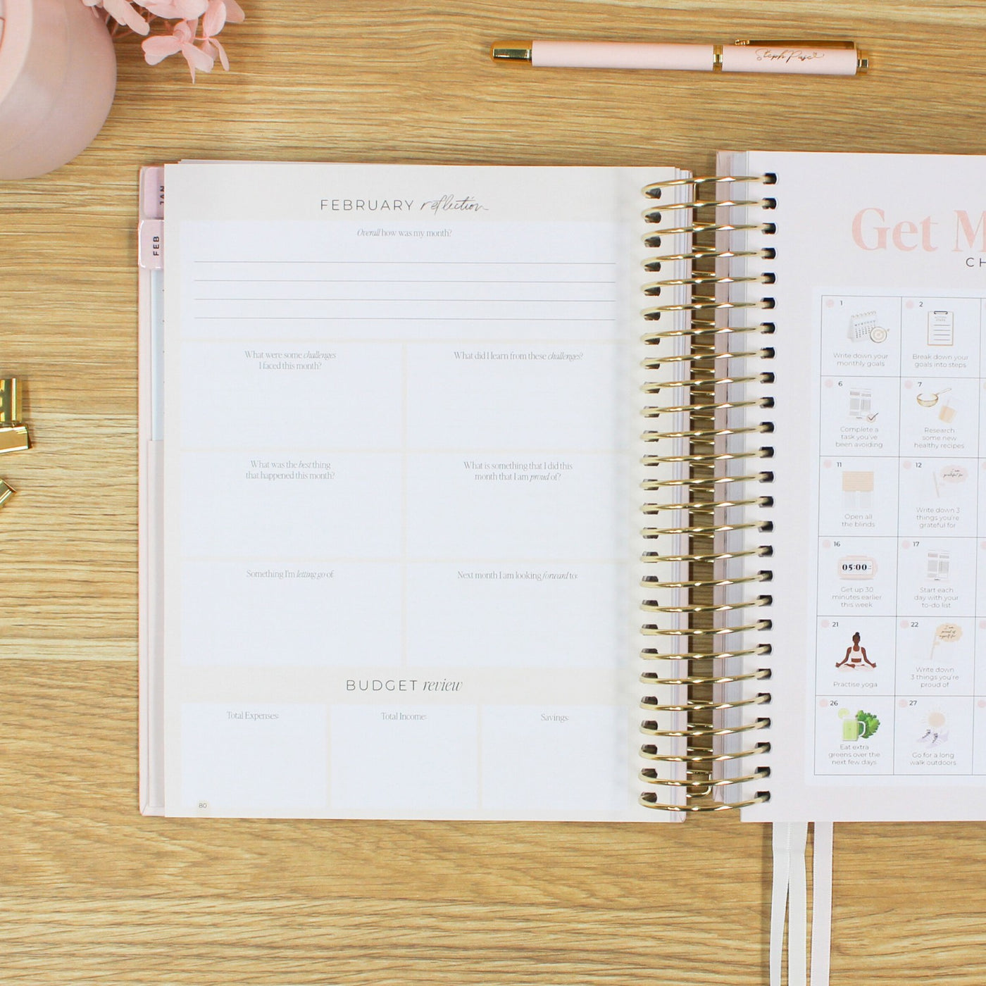 2026 Daily Planner - Blush