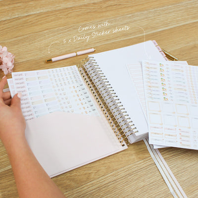2026 Daily Planner - Blush