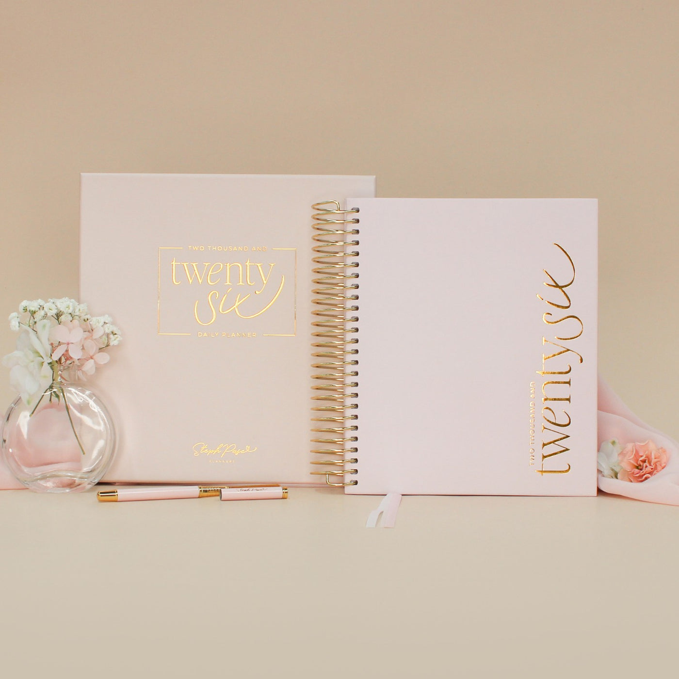 2026 Daily Planner - Blush
