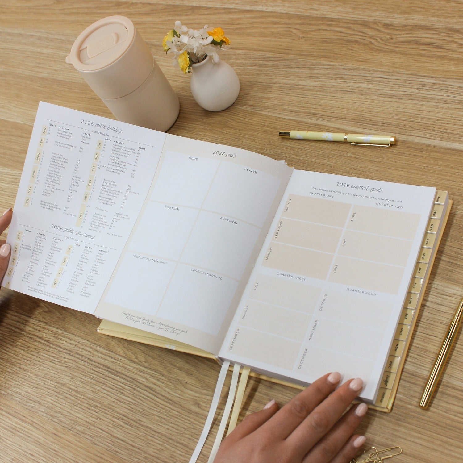 Essential Planner 2026 Essential Planner - Butter Yellow – Steph Pase Planners