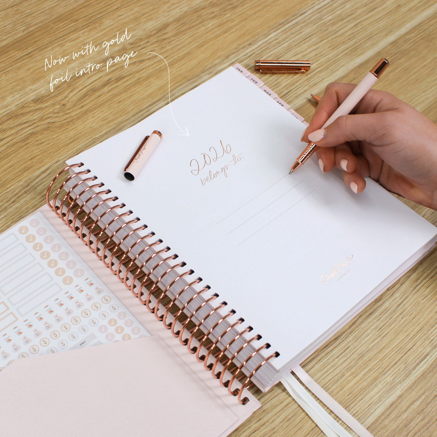 2026 Signature Planner - Blush + Rose Gold