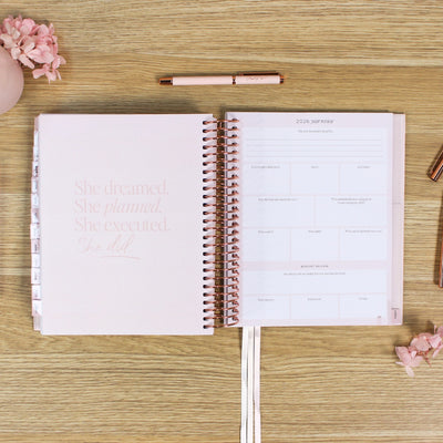 2026 Signature Planner - Blush + Rose Gold