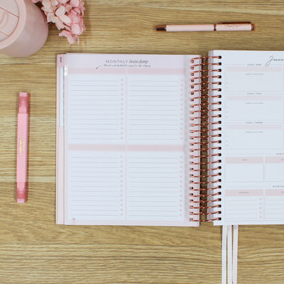 2026 Signature Planner - Blush + Rose Gold