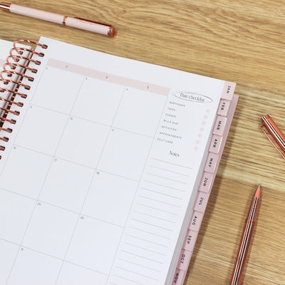 2026 Signature Planner - Blush + Rose Gold