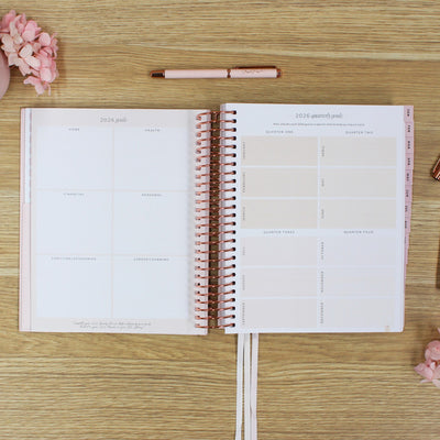 2026 Signature Planner - Blush + Rose Gold