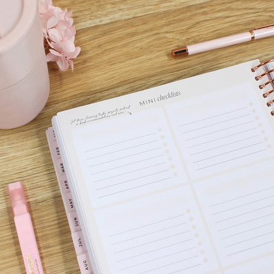 2026 Signature Planner - Blush + Rose Gold