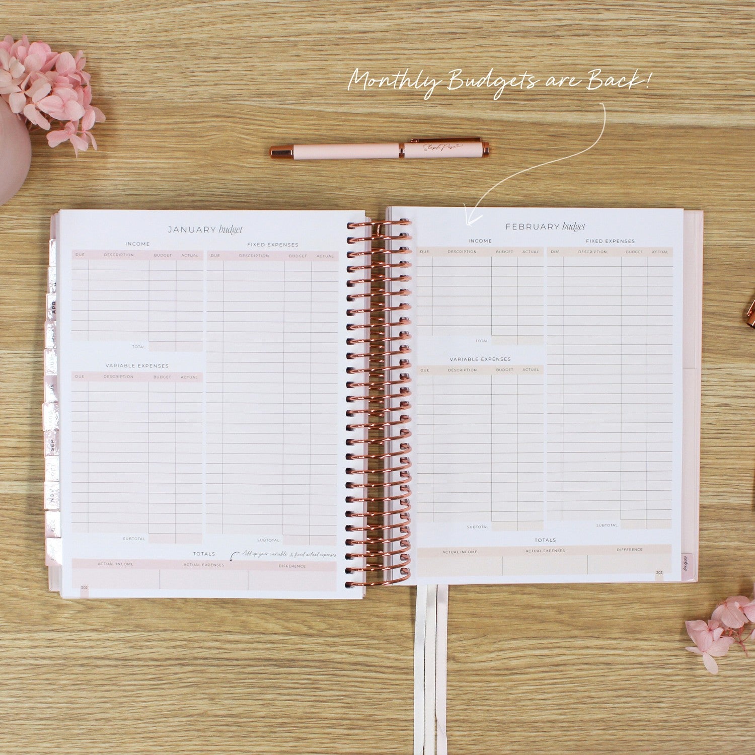 2026 Signature Planner Blush Rose Gold Steph Pase Planners 2026-signature-planner-blush-rose-gold-steph-pase-planners