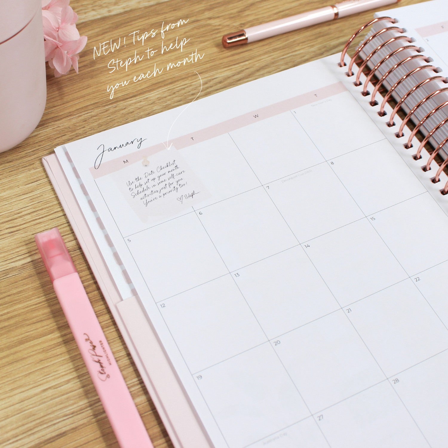 2026 Signature Planner Blush Rose Gold Steph Pase Planners 2026-signature-planner-blush-rose-gold-steph-pase-planners